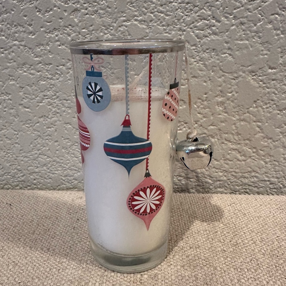 Pier 1 Ornament Peppermint Party  Bell Wick Apple Crisp Candle